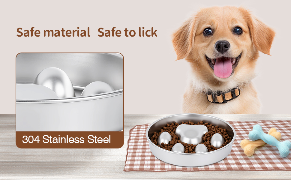 large slow feeder dog bowls