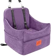 GL GLENSLAVE Dog Car Seat for Small/Medium Dogs, Dog Booster Car Seats with Thick Cushion for Dog...