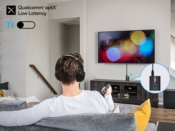 aptx low latency bluetooth audio adapter for tv
