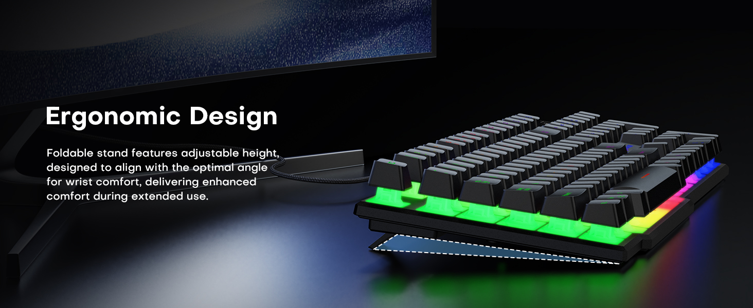 104 wired gaming keyboard