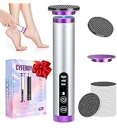 Electric Foot Callus Remover with Nano-Glass Head, Rechargeable Electric Foot File with Upgraded ...