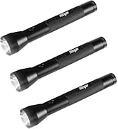 Hilngav Heavy Duty 3-Cell D Battery LED Big Flashlights, Single Mode, Aluminum Alloy Torch, Rugge...
