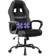 Pazidom Gaming Chair, Office Chair Ergonomic Computer Chair with Massage Lumbar Support High Back...