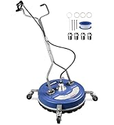 MEKOH Pressure Washer Surface Cleaner 20'', 4500PSI Power Washer Surface Cleaner Attachment with ...