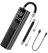 Pumteck MY01 Electric Ball Pump with Inflation &amp; Deflation, Accurate Pressure Gauge and 4 Preset ...