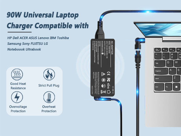 90W Universal Laptop Charger