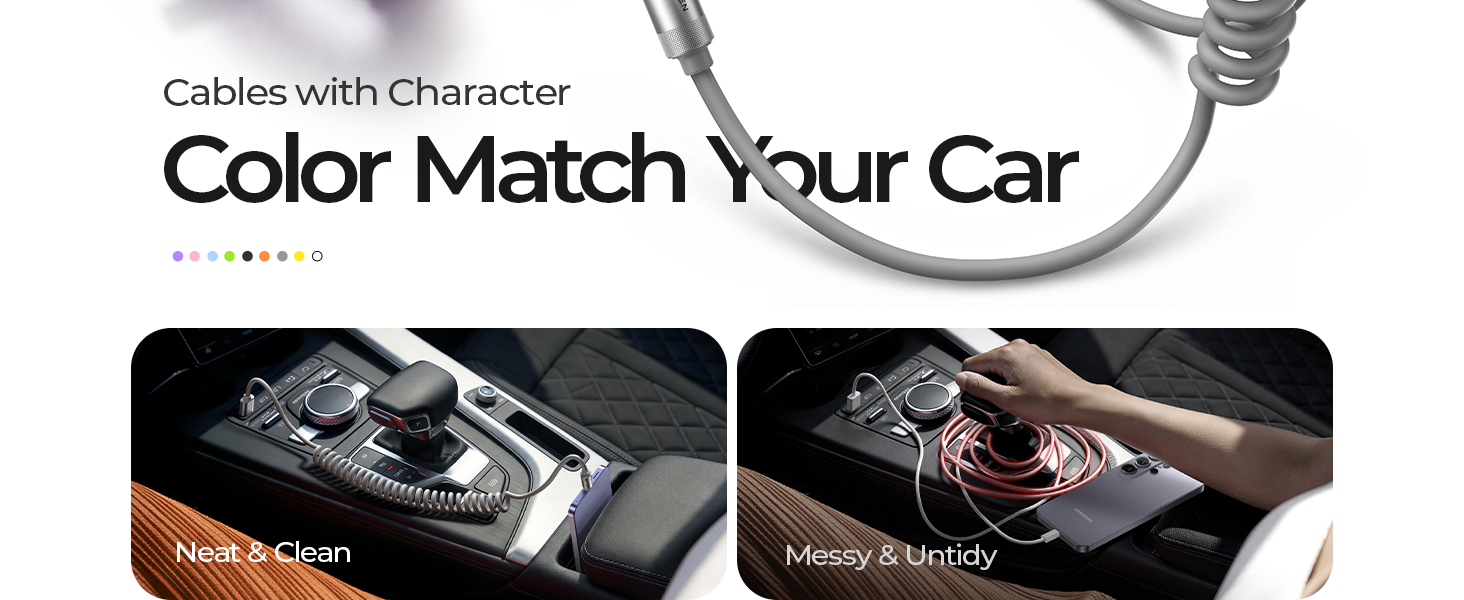 Neat Coiled USB C Cable