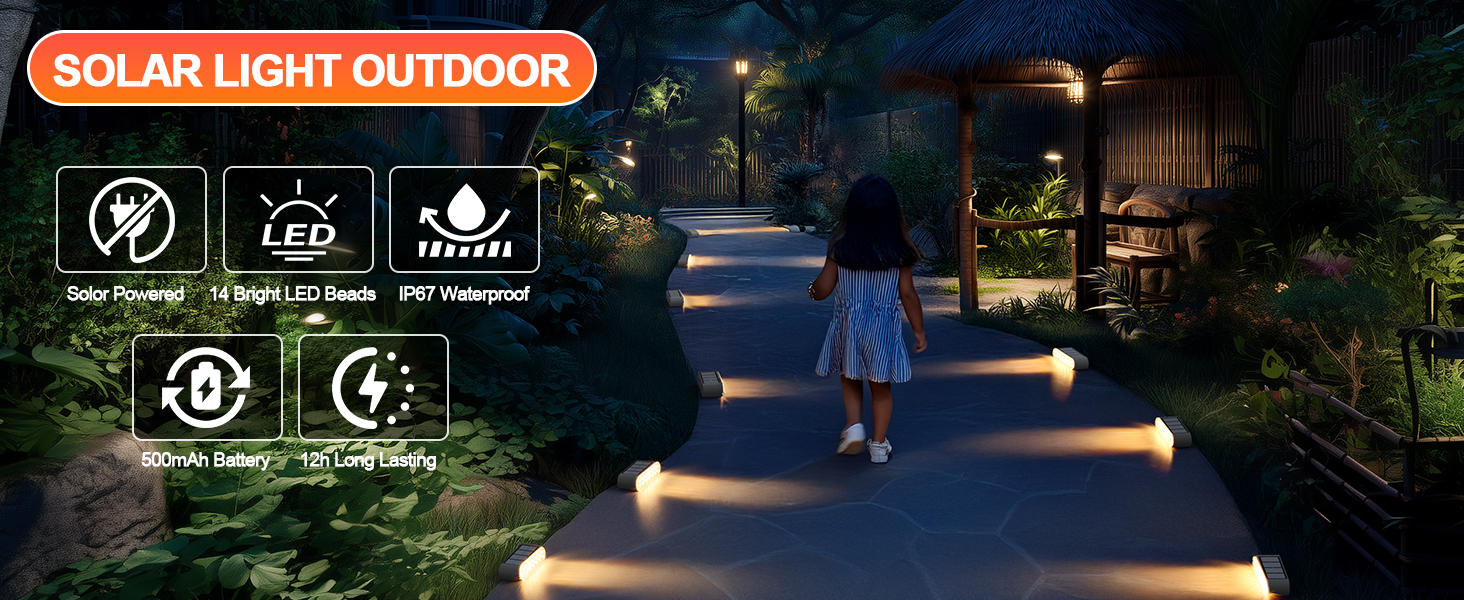 Solar step lights outdoor