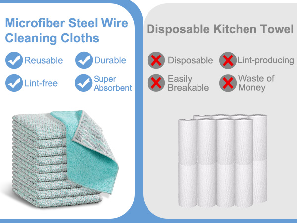 wire dishwashing rag