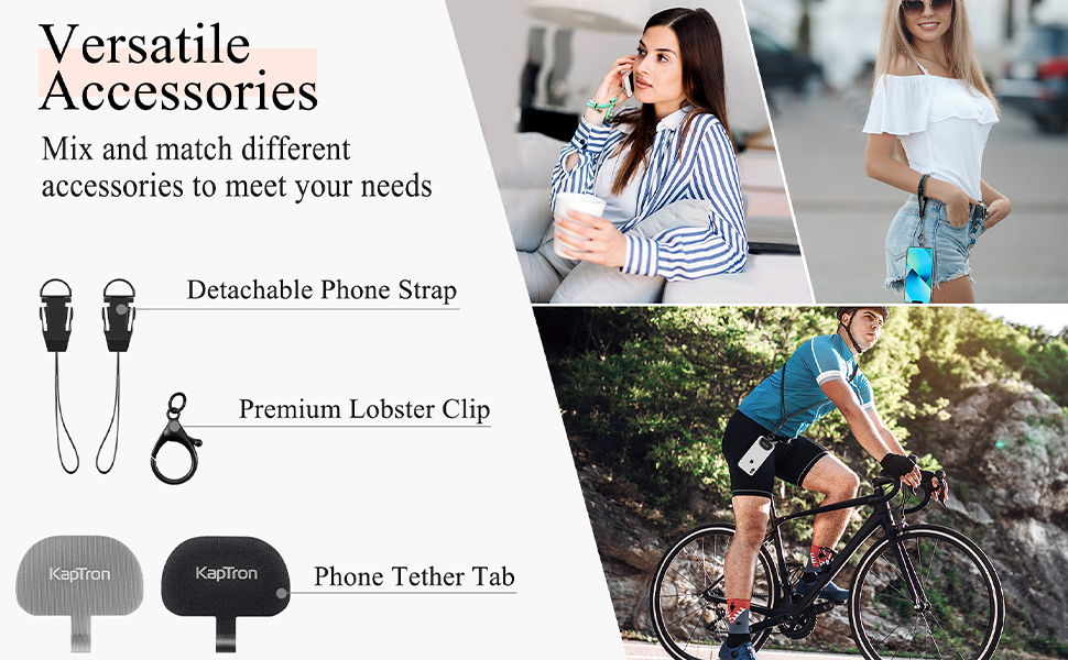 Different detachable accessories