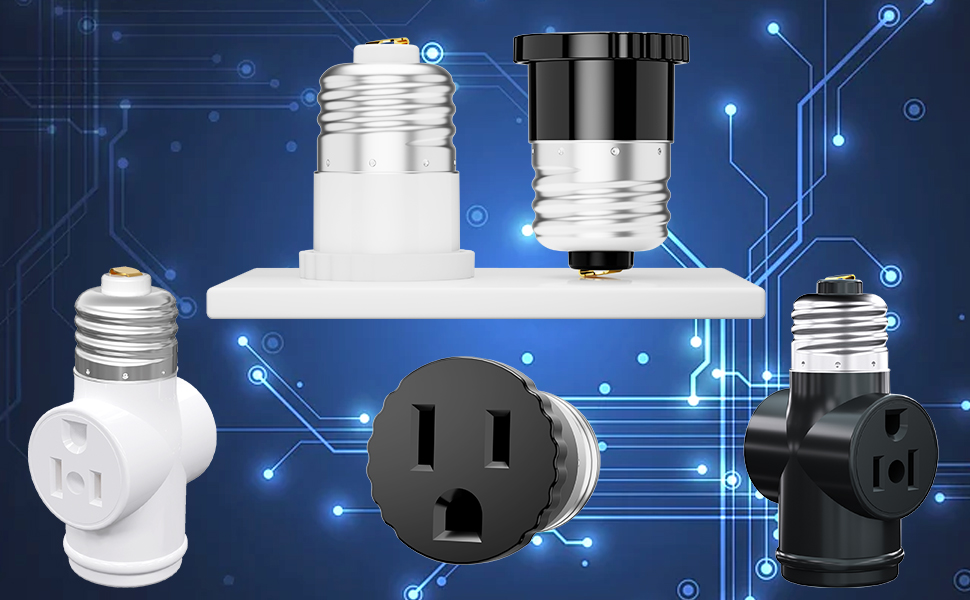 light socket plug in adapter