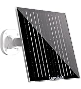 LinkSolar Solar Panel for Security Camera Outdoor, 5W Solar Charger with Micro USB, DC &amp; USB-C Po...