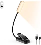 IOHFOI 20 Led Book Light, USB Rechargeable Reading Light, Eye Caring 3 Color Temperatures, Adjust...