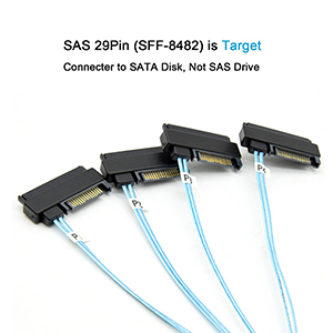 sas to sata adapter sff-8482 adapter mini sas to sas cable mini sas to 4 sas sff-8087 to sff-8482