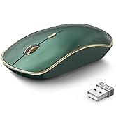 J JOYACCESS 2.4G Slim Wireless Silent Mouse, Portable Wireless Computer Mouse with 5 Adjustable D...
