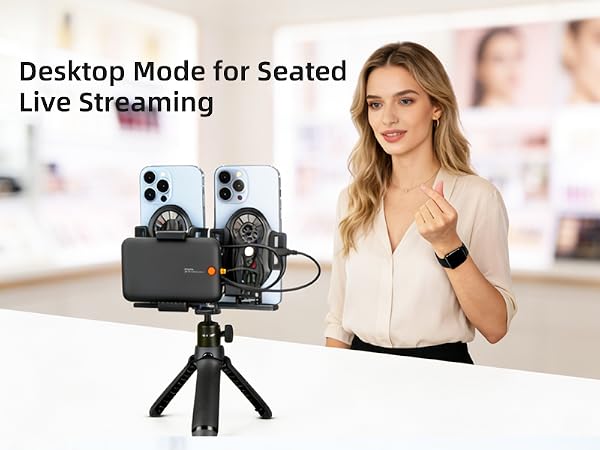 Desktop Mode for Seated Live Streaming