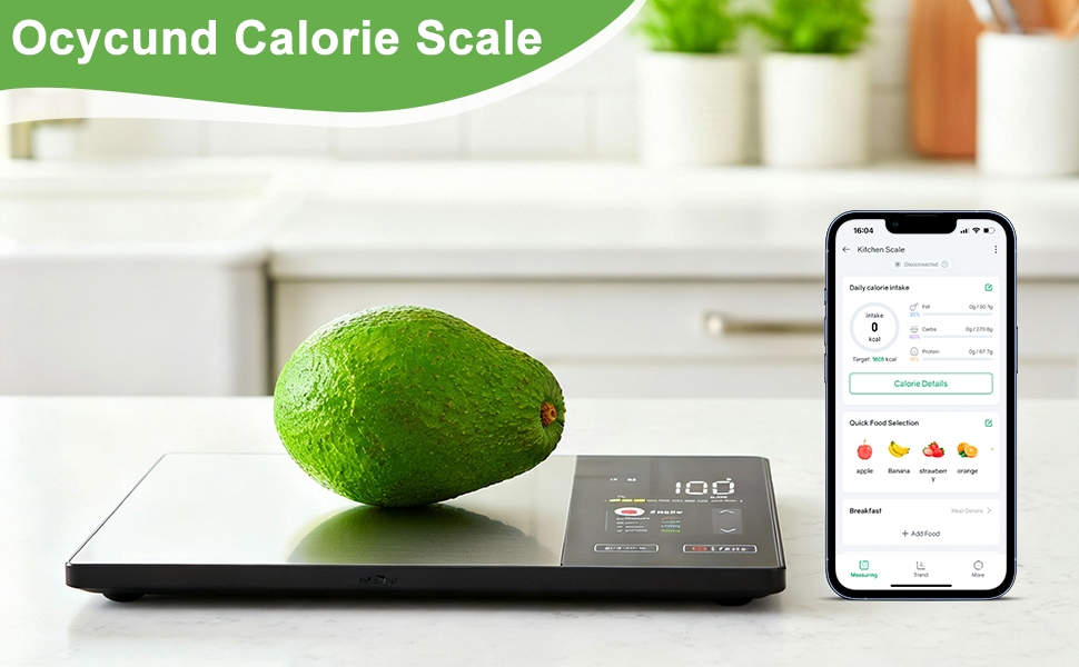 Ocycund calorie scale