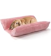 Alphatool 15.7" x 14" Soft Bunny Bed - Rabbit Bed, Warm Cuddle Cushion Plush Mat for Guinea Pig, ...