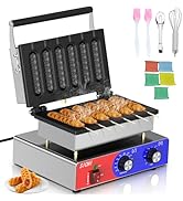 HTTSICHI Commercial Waffle Maker (6 Stick waffle)