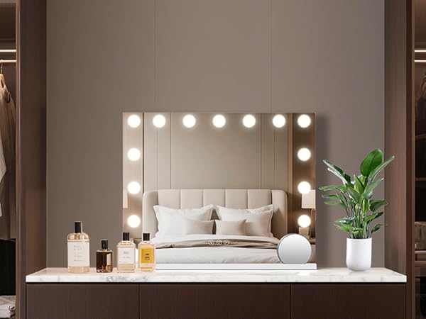 Vanity mirror with lights