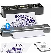 Phomemo TP81 Wireless Tattoo Stencil Printer, Stencil Printers with 10pcs Transfer Paper, Tattoo ...
