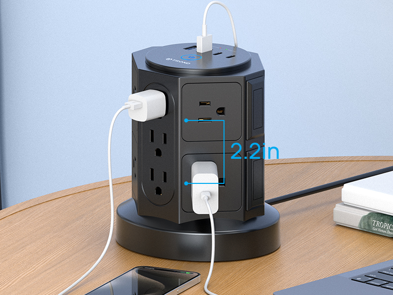 surge protector flat plug