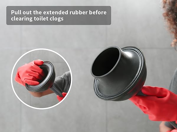 Toilet Plunger and Bowl Brush Combo for Bathroom Cleaning