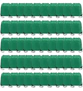 BeeGreen 50 Pieces Dark Green Drawstring Backpack Bags Wholesale Cinch Bags Bulk Heavy Duty Strin...
