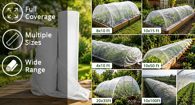 Gardeningwill garden netting multiple size 