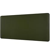 Laokiiy Desk Mat, Dual-Sided Desk Pad, Large Mouse Pad for Desk, Natural Cork &amp; PU Leather Non-Sl...