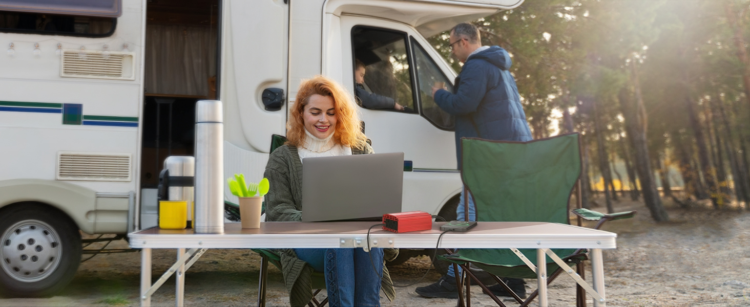 car inverter adapter charger for rv camp