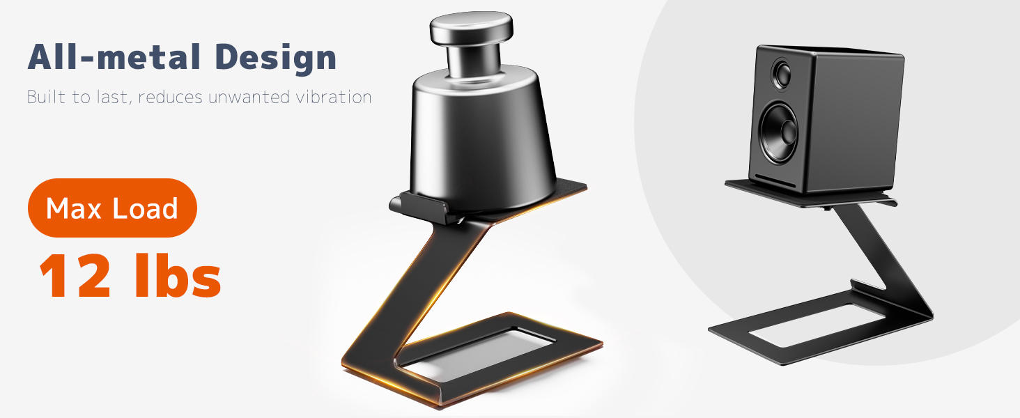 All-metal Design Built to last,reduces unwanted vibration