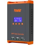 PowMr 60A MPPT Solar Charge Controller, 12V/24V/48V/160V(Max) DC Input, LCD Display Solar Charge ...
