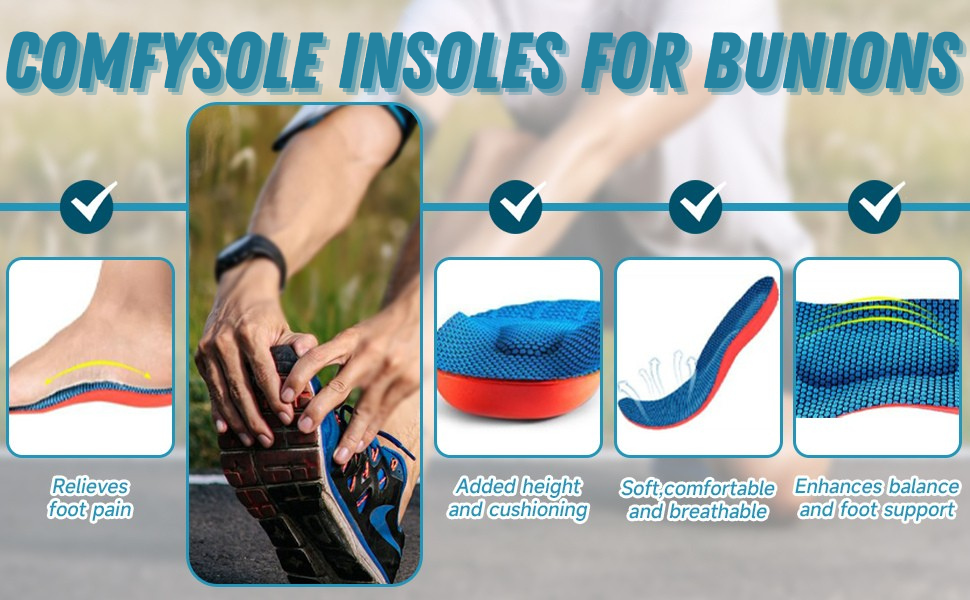 Comfysole insoles for Bunions