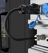 CNLINKO LP-24 2 Pin Waterproof Connector 35A 300V AC Quick Plug Circular Connector PBT Plastic Sh...