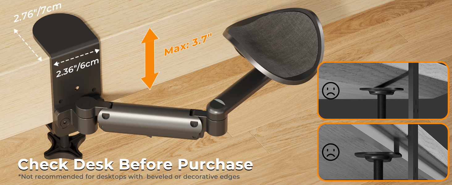 arm support for desk