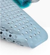 SlipX Solutions Power Grip Extra Long Bath Tub &amp; Shower Mat 39x16, Wet Floor Non-Slip for Elderly...