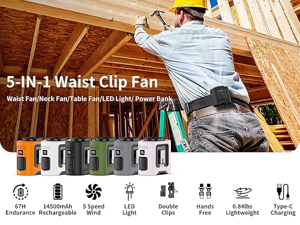 socool portable waist fan