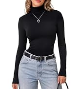 Turtleneck Tops for Women - Thermal Long Sleeve Shirts Fall Winter Clothes