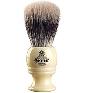 Kent INF1 Infinity Ultra-Soft Silvertex Bristles Shaving Brush Synthetic Bristles Crimped to Emul...
