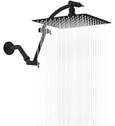 Hibbent All Metal cUPC Certified Rain Shower Head, 10'' High Pressure Rainfall Showerhead with 16...