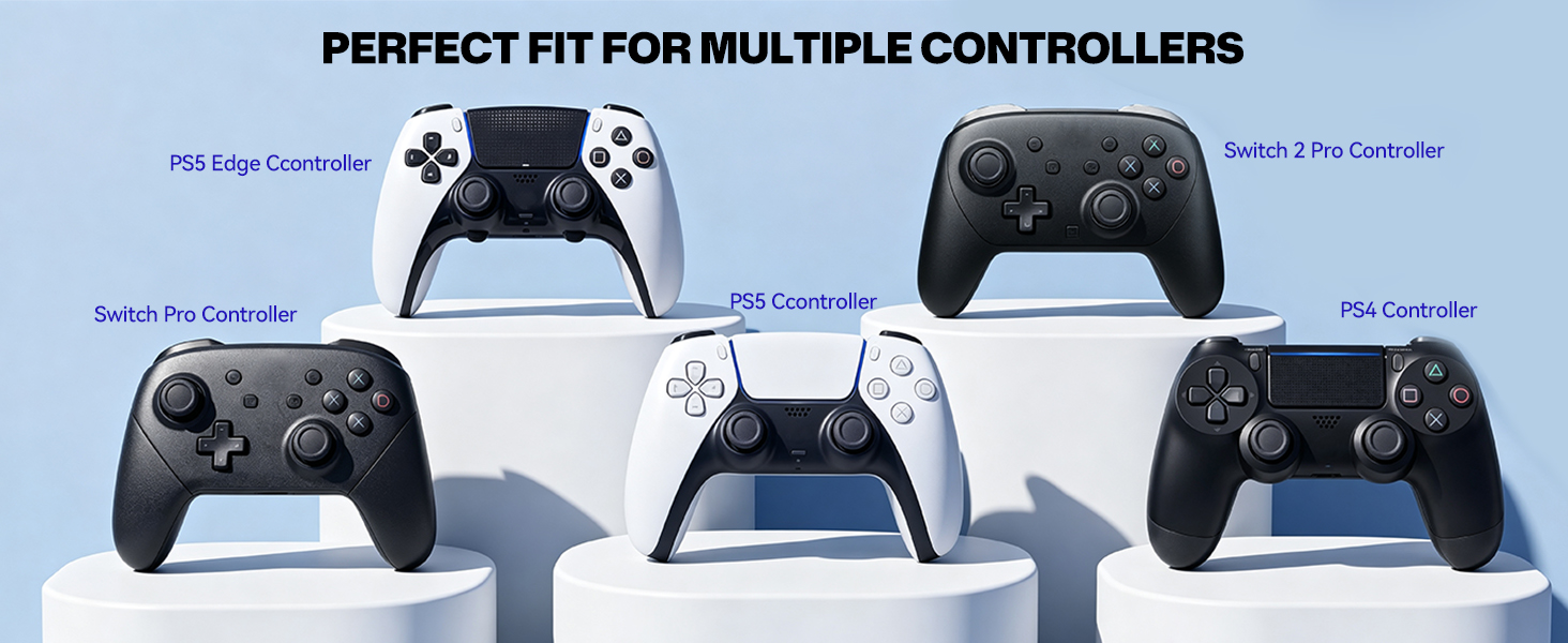Perfect Fit for PS5, PS4 &amp;amp; Nintendo Switch 2 Pro Controllers