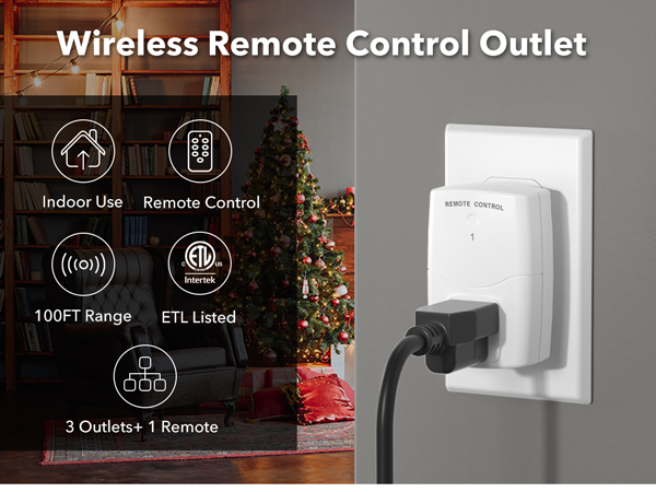 BN-LINK Wireless Remote Control Outlet