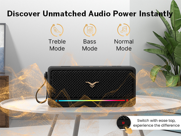 Portable speaker with deep bass and unmatched audio