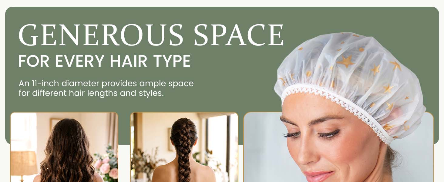 When your personality is bright and bubbly, a sad, clear shower cap