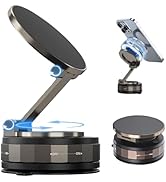 Briteroh Car Phone Holder for Magsafe [180+LBS Suction &amp; 3800gf Magnetic] 360° Rotatable Adjustab...