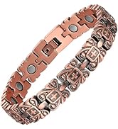 MagEnergy Copper Magnetic Bracelet for Women, Christian 99.9% Copper Bracelet for Women with Ultr...