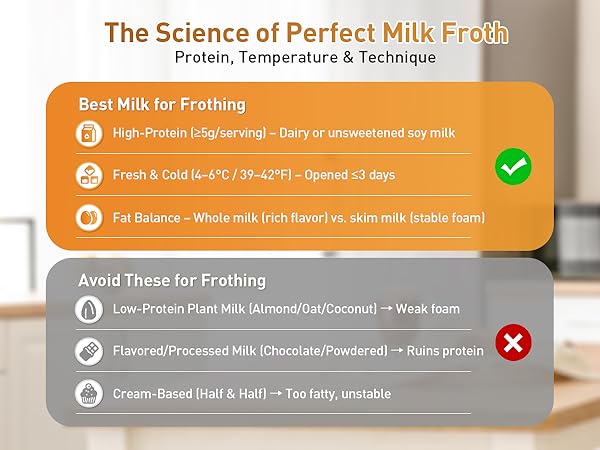 milk frother and steamer