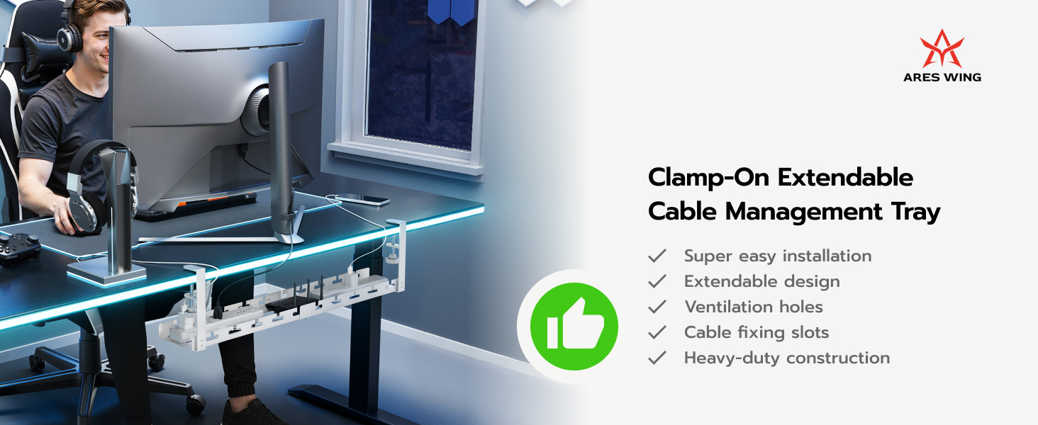 under desk cable management