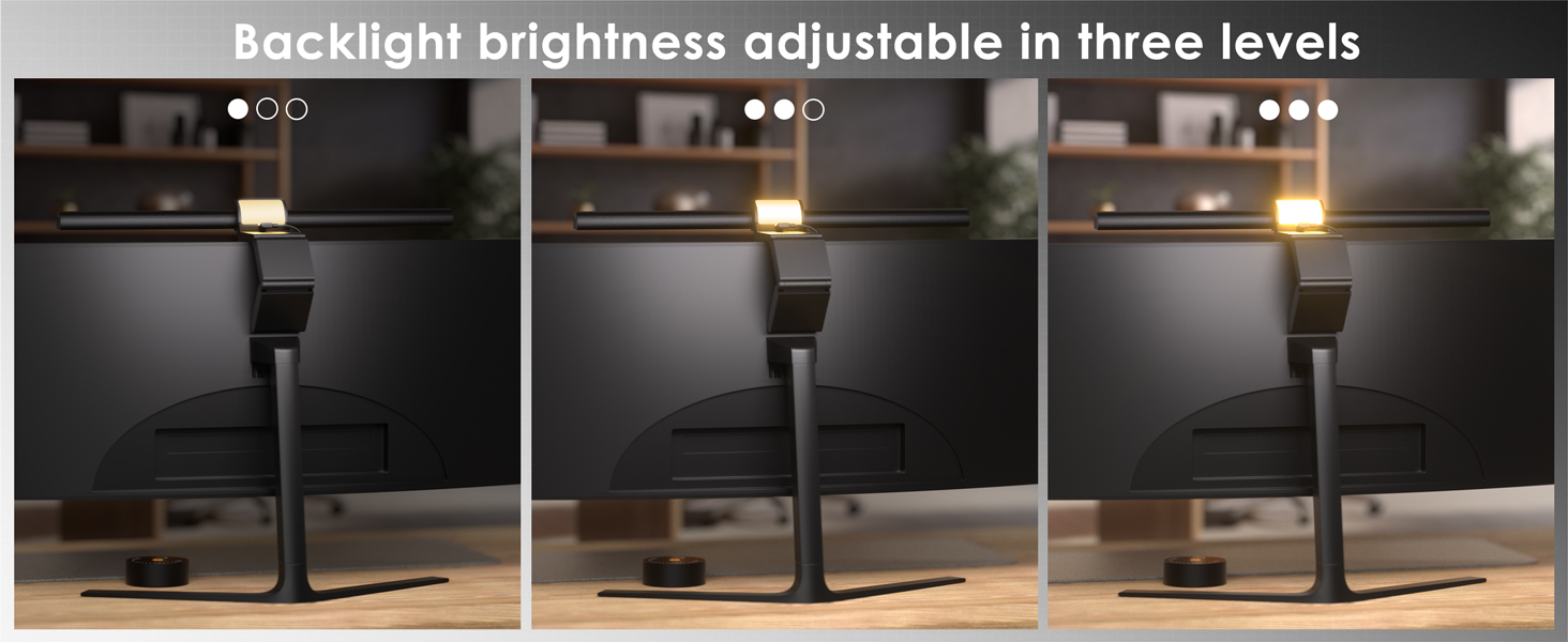 monitor light bar with backlight